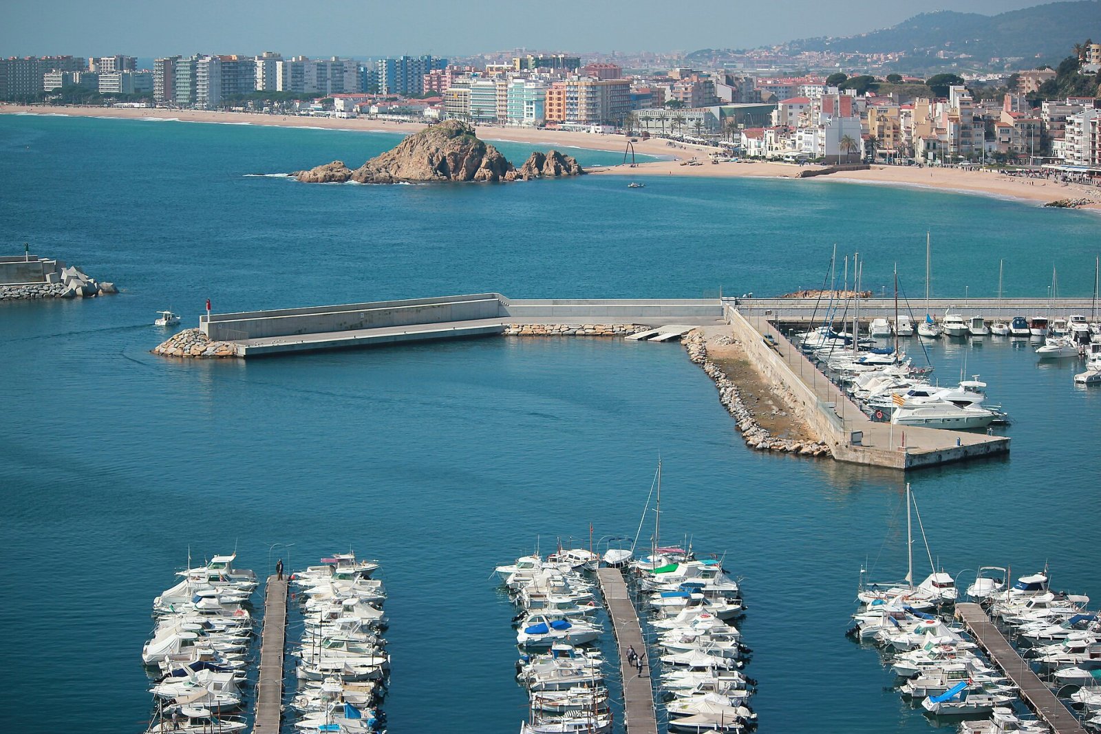 Vista panorámica de la costa de Blanes
